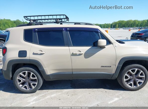 ZACCJBBT7GPD00202 2016 JEEP RENEGADE Tan Widok wnętrza z tyłu