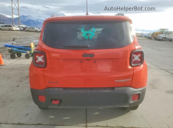 ZACCJBCT7GPD50256 2016 JEEP RENEGADE Orange Vista trasera