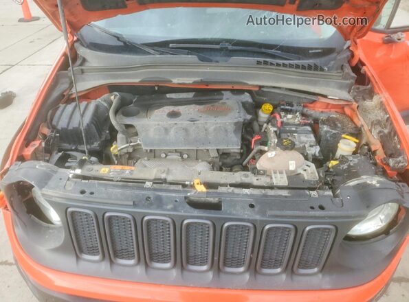 ZACCJBCT7GPD50256 2016 JEEP RENEGADE Orange Vista interior trasera