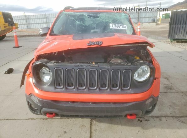 ZACCJBCT7GPD50256 2016 JEEP RENEGADE Orange Vista frontal