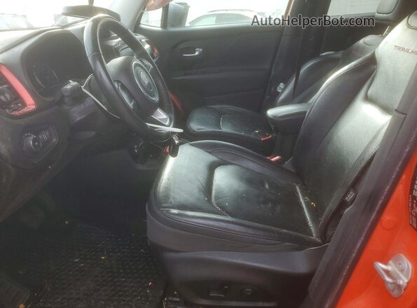 ZACCJBCT7GPD50256 2016 JEEP RENEGADE Orange Vista interior delantera