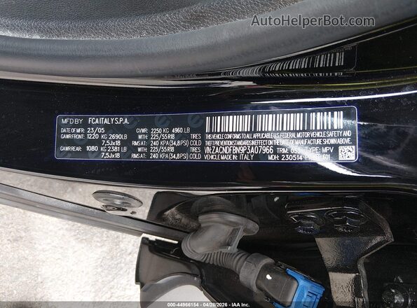 ZACNDFBN9P3A07966 2023 DODGE OTHER Black Widok komory silnika