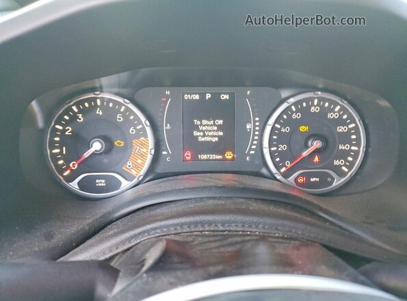 ZACNJAA14LPL22782 2020 JEEP RENEGADE Серебряный Вид щитка приборов