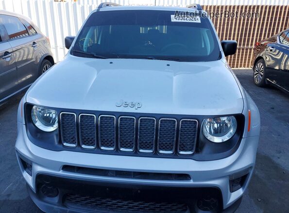 ZACNJAA14LPL22782 2020 JEEP RENEGADE Серебряный Вид спереди