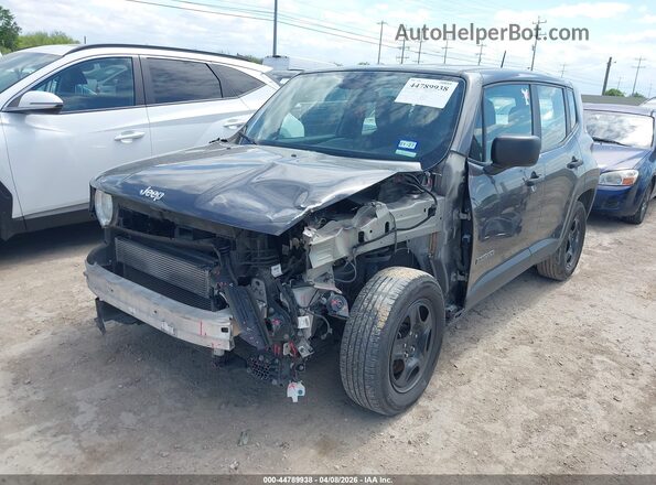 ZACNJAAB0KPK13629 2019 JEEP RENEGADE Gray წინა მარცხენა ხედი სამი მეოთხედიდან
