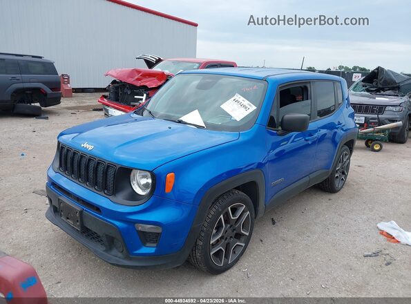ZACNJAAB2LPM07452 2020 JEEP RENEGADE Blue Vista tres cuartos delantera izquierda