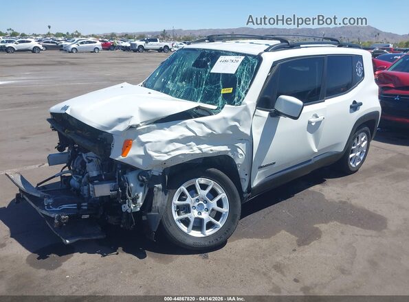 ZACNJABB4KPK86288 2019 JEEP RENEGADE White Առջևի ձախ երեք քառորդ տեսարան