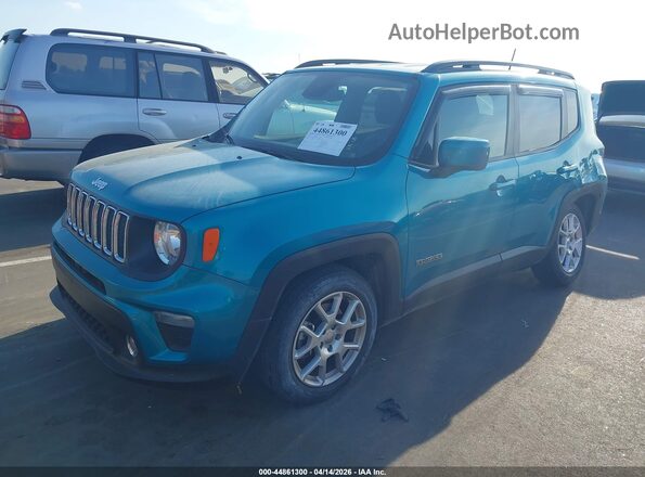 ZACNJABB4LPL71844 2020 JEEP RENEGADE Turquoise Передня ліва чверть