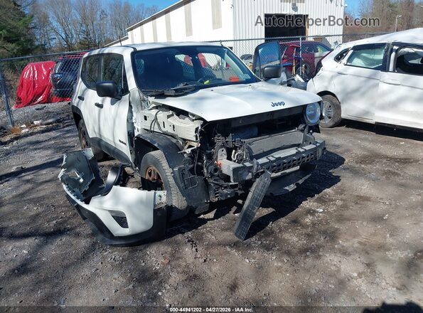 ZACNJBAB0KPK88921 2019 JEEP RENEGADE White Widok z przodu