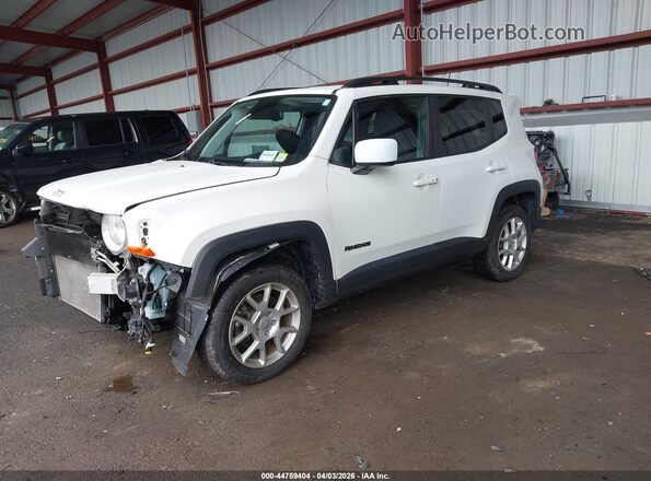 ZACNJBB1XLPK96547 2020 JEEP RENEGADE White წინა მარცხენა ხედი სამი მეოთხედიდან