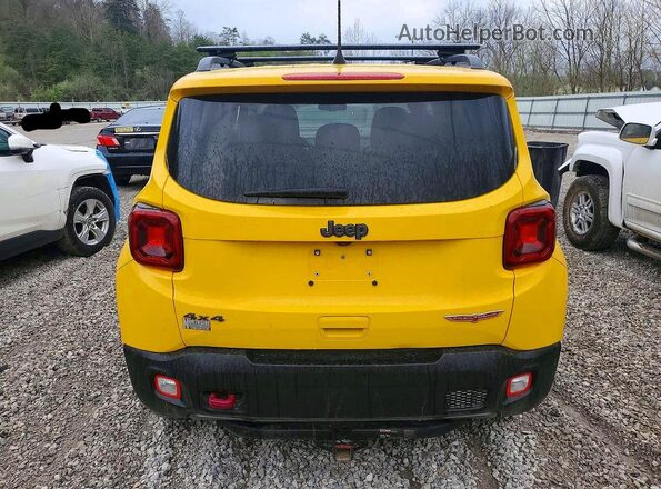 ZACNJBC16KPJ96538 2019 JEEP RENEGADE Yellow Հետևի տեսք