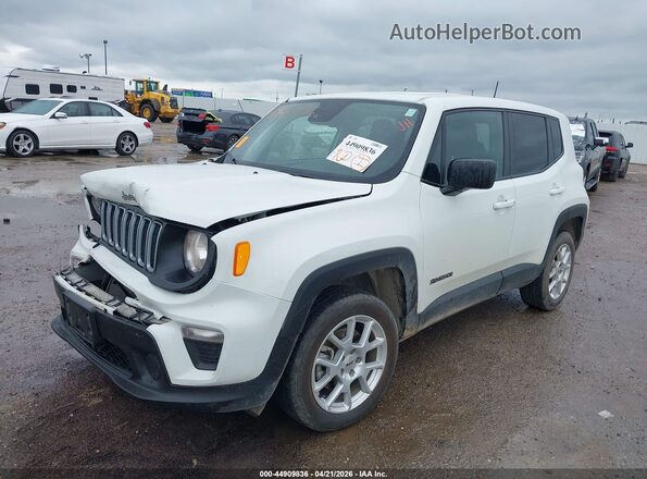 ZACNJDB10PPP24241 2023 JEEP RENEGADE White წინა მარცხენა ხედი სამი მეოთხედიდან