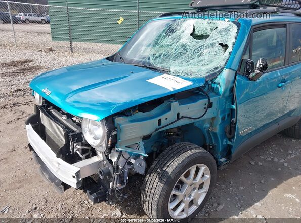 ZACNJDBB3MPN34633 2021 JEEP RENEGADE Бирюзовый Вид спереди