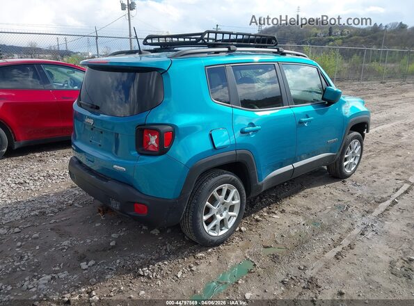 ZACNJDBB3MPN34633 2021 JEEP RENEGADE Бирюзовый Задняя правая четверть