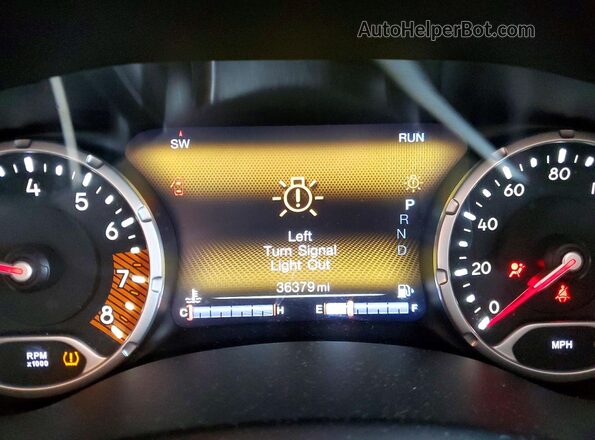 ZACNJDBB5MPM24473 2021 JEEP RENEGADE Silver ხელსაწყოთა პანელის ხედი