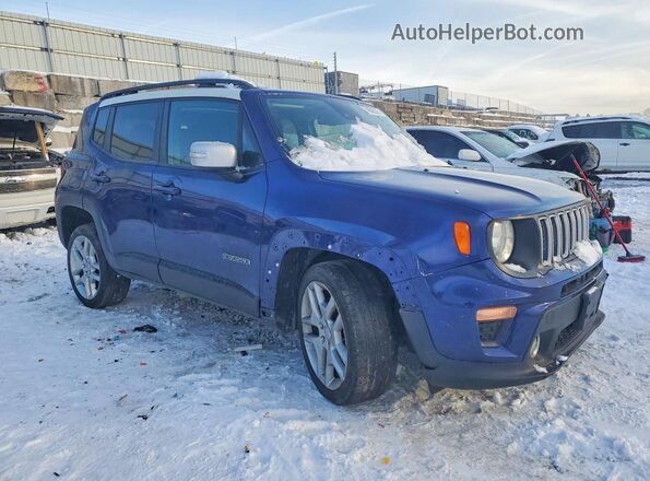ZACNJDBB5MPM48949 2021 JEEP RENEGADE Blue Front right