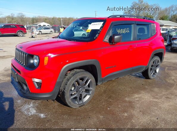 ZACNJDBB6MPM77523 2021 JEEP RENEGADE Red Przód lewy