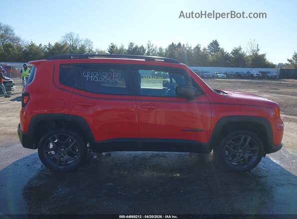 ZACNJDBB6MPM77523 2021 JEEP RENEGADE Red Widok wnętrza z tyłu