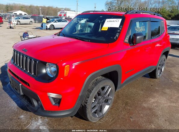 ZACNJDBB6MPM77523 2021 JEEP RENEGADE Red Widok z przodu