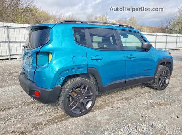 ZACNJDBB8MPM74087 2021 JEEP RENEGADE Teal Trasero derecho