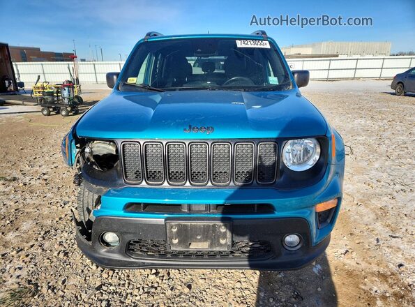 ZACNJDBBXMPN18624 2021 JEEP RENEGADE Blue Front view