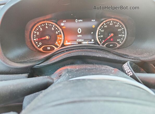 ZACNJDBBXMPN18624 2021 JEEP RENEGADE Blue Instrument cluster view
