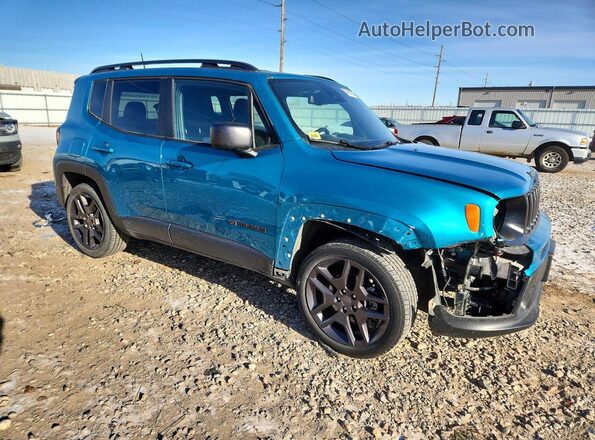 ZACNJDBBXMPN18624 2021 JEEP RENEGADE Blue Front right