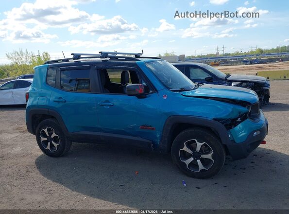 ZACNJDC1XMPN32271 2021 JEEP RENEGADE Blue Սալոնի հետևի տեսք