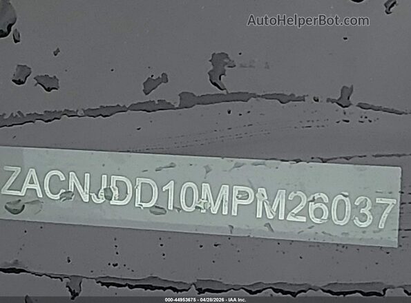 ZACNJDD10MPM26037 2021 JEEP RENEGADE Blue Widok komory silnika
