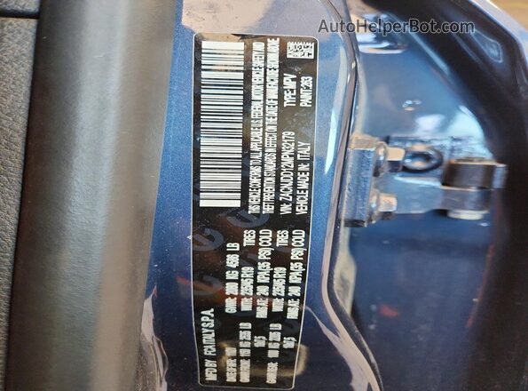 ZACNJDD12MPN32179 2021 JEEP RENEGADE Blue VIN კოდის სტიკერის ხედი