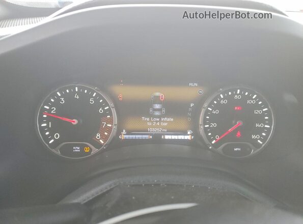ZACNJDD1XMPM21282 2021 JEEP RENEGADE White ხელსაწყოთა პანელის ხედი