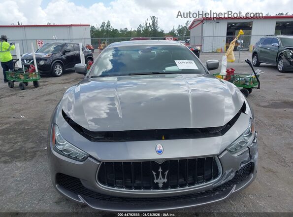 ZAM57RSA6G1177339 2016 MASERATI GHIBLI Gray Front view