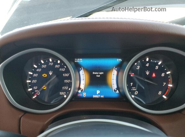 ZAM57RSS4H1258138 2017 MASERATI GHIBLI Black Instrument cluster view