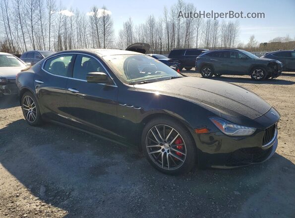 ZAM57RTAXG1174913 2016 MASERATI GHIBLI Черный Передняя правая четверть
