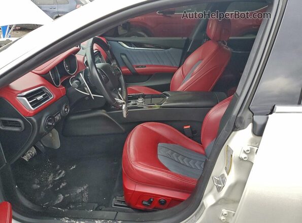 ZAM57RTL3H1242830 2017 MASERATI GHIBLI White Widok wnętrza z przodu