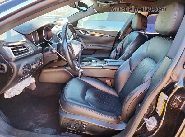ZAM57XSA0K1308617 2019 MASERATI GHIBLI Черный Вид салона спереди