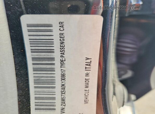 ZAM57XSA0K1308617 2019 MASERATI GHIBLI Черный Вид подкапотного пространства