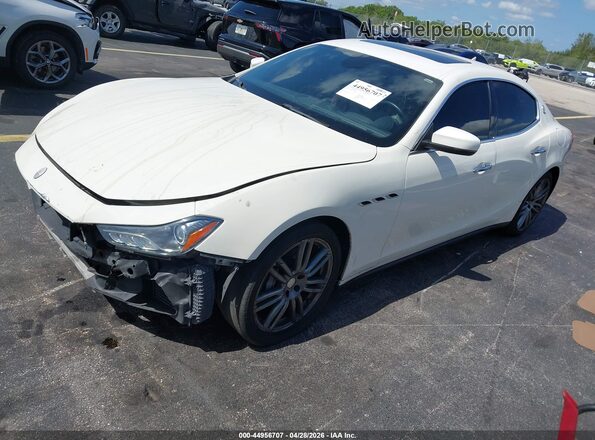 ZAM57XSA2H1212626 2017 MASERATI GHIBLI White წინა მარცხენა ხედი სამი მეოთხედიდან