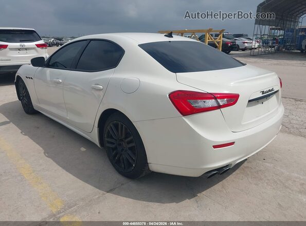 ZAM57XSA4H1226558 2017 MASERATI GHIBLI White Rear left