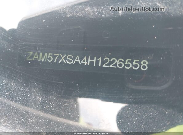 ZAM57XSA4H1226558 2017 MASERATI GHIBLI White Engine compartment view