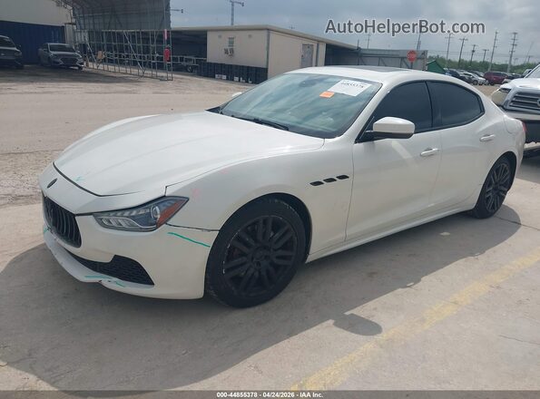 ZAM57XSA4H1226558 2017 MASERATI GHIBLI White Front left
