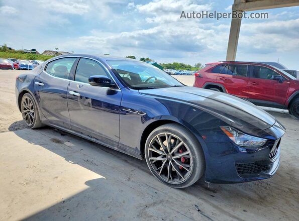 ZAM57YSA9M1367044 2021 MASERATI GHIBLI Blue Front right