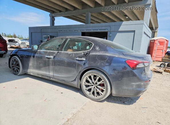 ZAM57YSA9M1367044 2021 MASERATI GHIBLI Blue Rear left
