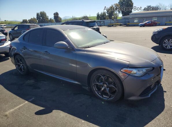 ZARFAECN4J7597860 2018 ALFA ROMEO GIULIA Gray Delantero derecho