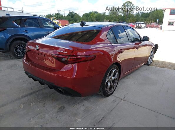 ZARFAECN5J7580985 2018 ALFA ROMEO GIULIA Red Հետևի աջ