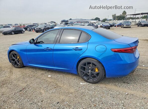 ZARFAMBN9M7647149 2021 ALFA ROMEO GIULIA Blue Задня ліва чверть