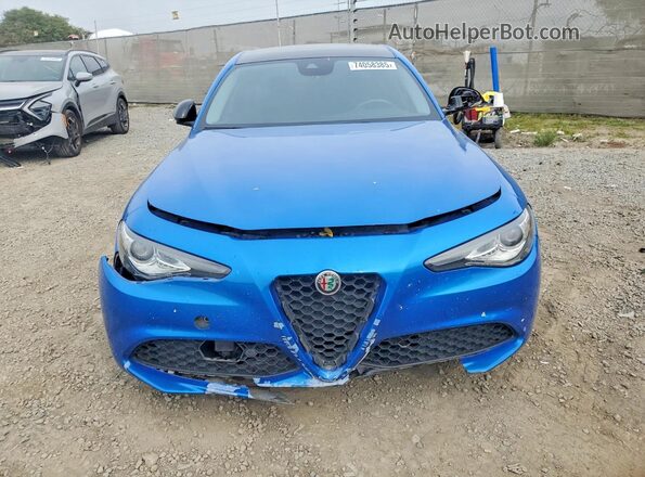 ZARFAMBN9M7647149 2021 ALFA ROMEO GIULIA Blue Вид спереду