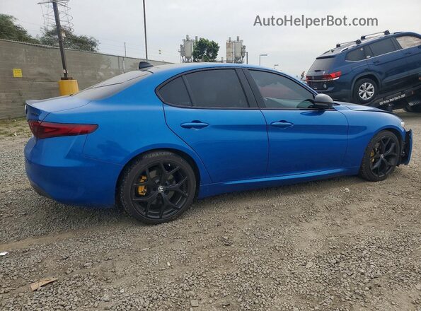 ZARFAMBN9M7647149 2021 ALFA ROMEO GIULIA Blue Задня права чверть