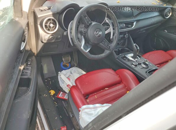 ZASPAJAN0R7D82571 2024 ALFA ROMEO STELVIO White წინა პანელის ხედი