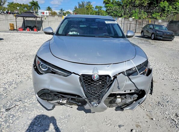 ZASPAJAN6K7C71500 2019 ALFA ROMEO STELVIO Silver წინა ხედი